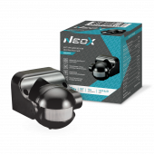 Датчик движения инфракрасный ДД 09Ч 1200Вт 180 гр.12м IP44 черный NEOX, Датчики движения и фотореле	