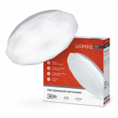 Светильник светодиодный серии DECO ДАЙМОНД 36Вт 230В 4000К 3240Лм 380х55мм IN HOME, Светильники декоративные	