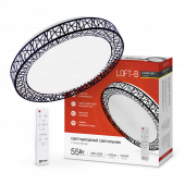 Светильник светодиодный COMFORT LOFT-B 55Вт 230В 3000-6500K 4400Лм 395x105мм с пультом ДУ IN HOME, Светильники декоративные	
