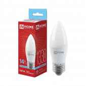 Лампа светодиодная LED-СВЕЧА-VC 14Вт 230В E27 6500K 1330Лм IN HOME, Лампы светодиодные бытовые	