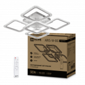 Светильник светодиодный ELEGANT ARIS-W-BG 90Вт 230В 3000-6500K 7000Лм 557х557х115мм пульт ДУ белый IN HOME, Светильники декоративные	