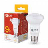 Лампа светодиодная LED-R63-VC 9Вт 230В Е27 3000К 810Лм IN HOME, Лампы светодиодные бытовые	