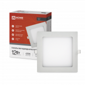 Панель светодиодная встраиваемая квадратная SLP 12Вт 230В 4000К 840Лм 171мм белая IP40 IN HOME, Панели светодиодные встраиваемые	