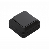 Выключатель одноклавишный BOLLETO черный накладной 7021B IN HOME, Электроустановочные изделия накладные BOLETTO	