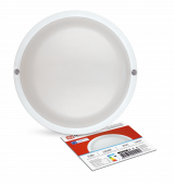 Светильник светодиодный герметичный СПП МД-1565-КРУГ 15Вт 6500К 1350Лм с микроволновым датчиком IP65 140мм IN HOME, Светильники ЖКХ	