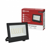 Прожектор светодиодный СДО-7 50Вт 230В 4000К IP65 черный IN HOME, Прожекторы	