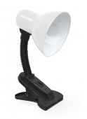 Светильник настольный под лампу на прищепке СНП 21Б-E27 230В БЕЛЫЙ (с подвесом) IN HOME, Светильники настольные под лампу	