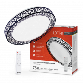 Светильник светодиодный COMFORT LOFT-B 75Вт 230В 3000-6500K 6000Лм 500x105мм с пультом ДУ IN HOME, Светильники декоративные	