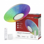 Светильник светодиодный COMFORT CRYSTAL-RGB 75Вт 230В 3000-6500K 6000Лм 500x115мм с пультом ДУ IN HOME, Светильники декоративные	