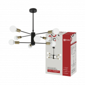 Люстра под лампу LOFT SPUTNIK-8E27-BLT 8хЕ27 черный, латунь IN HOME, Светильники под лампу	