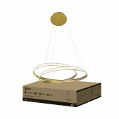 Светильник светодиодный ESTETIKA DALI-HL-90GL 90Вт 230В 3000-6500K 500х500x120мм 1.2м трос ДУ золото IN HOME, Светильники декоративные светодиодные	