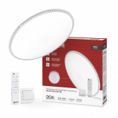 Светильник светодиодный NEO MYSTERY-95RC-WH 95Вт 230В 3000-6500K 7600Лм 465x70мм с пультом ДУ белый IN HOME, Светильники декоративные светодиодные	