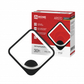 Светильник светодиодный ELEGANT ARISTO-BL 30Вт 230В 3000-6500K 2400Лм STEP COLOR черный IN HOME, Светильники декоративные	