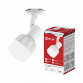 Светильник трековый TR-E27 SB-WH под E27 белый IN HOME, Светильники трековые под лампу	