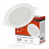 Панель светодиодная встраиваемая круглая RLP-VC 1240WH 12Вт 230В 4000К 960Лм 145мм белая IP40 IN HOME, Панели светодиодные встраиваемые	