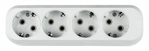 Колодка УЗ-4-GRAND четырехместная с заземлением 5140 IN HOME, Колодки и удлинители	