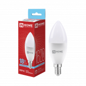 Лампа светодиодная LED-СВЕЧА-VC 18Вт 230В E14 6500K 1620Лм IN HOME, Светодиодные Лампы	