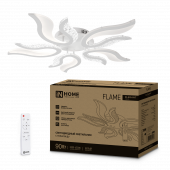 Светильник светодиодный ELEGANT FLAME 90Вт 230В 3000-6500K 820х802х87мм c пультом ДУ белый IN HOME, Светильники декоративные	