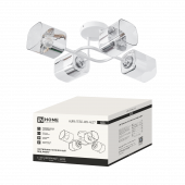 Светильник потолочный под лампу AURA TESO-WH-4E27 540x430x150 белый IN HOME, Светильники под лампу	