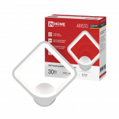 Светильник светодиодный ELEGANT ARISTO-WH 30Вт 230В 3000-6500K 2400Лм STEP COLOR белый IN HOME, Светильники декоративные светодиодные	