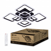 Светильник светодиодный ELEGANT ARIS-B 120Вт 230В 3000-6500K 590х590х130мм c пультом ДУ черный IN HOME, Светильники декоративные	