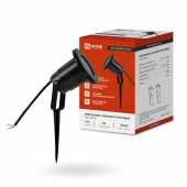 Светильник уличный грунтовый НБУ GROUND-1xGU10-BL поворотный на колышке черный IP54 IN HOME, Светильники светодиодные уличные	