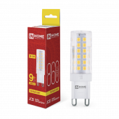Лампа светодиодная LED-JCD 9Вт 230В G9 3000К 860Лм IN HOME, Лампы для люстры	