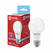 Лампа светодиодная LED-A60-VC 12Вт 230В Е27 6500К 1140Лм IN HOME, Лампы светодиодные бытовые	