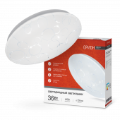 Светильник светодиодный серии DECO ОРИОН 36Вт 230В 4000К 3240Лм 380х55мм IN HOME, Светильники декоративные	