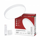 Светильник светодиодный SCANDY SIMPLE-125RCW 125Вт 230В 3000-6500K 10000Лм 400x50мм с пультом ДУ белый IN HOME, Светильники декоративные	