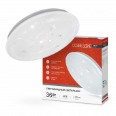 Светильник светодиодный серии DECO СОЗВЕЗДИЕ 36Вт 230В 4000К 3240Лм 380х55мм IN HOME, Светильники декоративные	