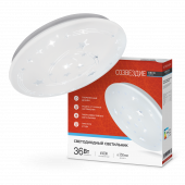 Светильник светодиодный серии DECO СОЗВЕЗДИЕ 36Вт 230В 6500К 3240Лм 380х55мм IN HOME, Светильники декоративные	