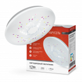 Светильник светодиодный серии DECO КАРУСЕЛЬ 12Вт 230В 4000К 1080Лм 210х65мм IN HOME, Светильники декоративные	