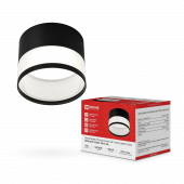 Светильник потолочный НПБ-SOFT-GX53 TB-FL-BL под GX53 матовый плафон, 82х70мм черный IN HOME, Светильники потолочные накладные	