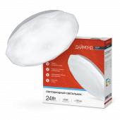 Светильник светодиодный серии DECO ДАЙМОНД 24Вт 230В 6500К 2160Лм 330х55мм IN HOME, Светильники декоративные светодиодные	