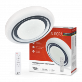 Светильник светодиодный COMFORT AURORA 75Вт 230В 3000-6500K 6000Лм 480x80мм с пультом ДУ IN HOME, Светильники декоративные светодиодные	