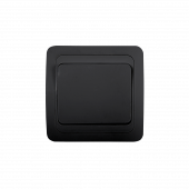 Выключатель одноклавишный CLASSICO черный 2021B IN HOME, Электроустановочные изделия встраиваемые	