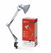 Светильник настольный под лампу на струбцине СНС 13С-E27 230В СЕРЕБРО IN HOME, Светильники настольные под лампу	