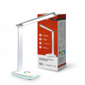 Светильник настольный светодиодный PLUS ССО-20Б 12Вт 3000-6500К 640Лм RGB-подсветка, сенсор, с адаптером БЕЛЫЙ IN HOME, Светильники настольные светодиодные	