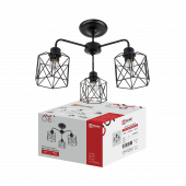 Люстра под лампу LOFT ATIKO-СN-3E27R-BL 3хЕ27 черный IN HOME, Люстры и Бра под лампу	