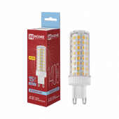 Лампа светодиодная LED-JCD 15Вт 230В G9 6500К 1400Лм IN HOME, Светодиодные Лампы	