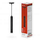 Светильник трековый подвесной TP-GU10-TL 36RB под лампу GU10 с подсветкой 300мм, шнур 1м, черный IN HOME, Светильники трековые под лампу	