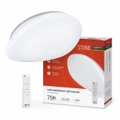 Светильник светодиодный COMFORT STONE 75Вт 230В 3000-6500K 6000Лм 530x105мм с пультом ДУ IN HOME, Светильники декоративные	