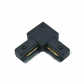 Коннектор L-тип LRB-BL для шинопровода RB черный IN HOME, Шинопровод и аксессуары к трековым светильникам	