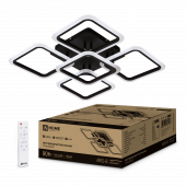 Светильник светодиодный ELEGANT ARIS-B 90Вт 230В 3000-6500K 590х590х130мм c пультом ДУ черный IN HOME, Светильники декоративные	