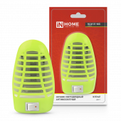 Ночник светодиодный антимоскитный NLM 01-MG зеленый с выключателем 230В IN HOME, Ночники	