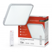 Светильник светодиодный COMFORT MYSTERY КВАДРАТ 75Вт 230В 3000-6500K 6000Лм 550х80мм с пультом ДУ IN HOME, Светильники декоративные	
