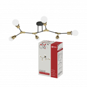 Люстра под лампу LOFT ARM-6E27-BLT 6хЕ27 черный, латунь IN HOME, Светильники под лампу	