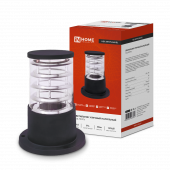 Светильник уличный напольный НБУ ART-PS-1xA60-BL алюминиевый 300мм черный IP54 IN HOME, Светильники светодиодные уличные	