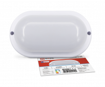 Светильник светодиодный герметичный СПП МД-1065-ОВАЛ 10Вт 6500К 900Лм с микроволновым датчиком IP65 160х88мм IN HOME, Светильники ЖКХ	